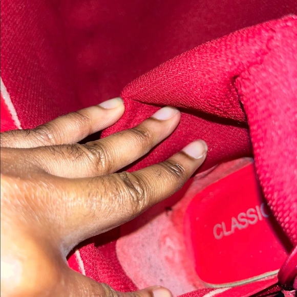 Classique Red & Black Satin Ribbon Boots SZ: 9 - Picture 8 of 8